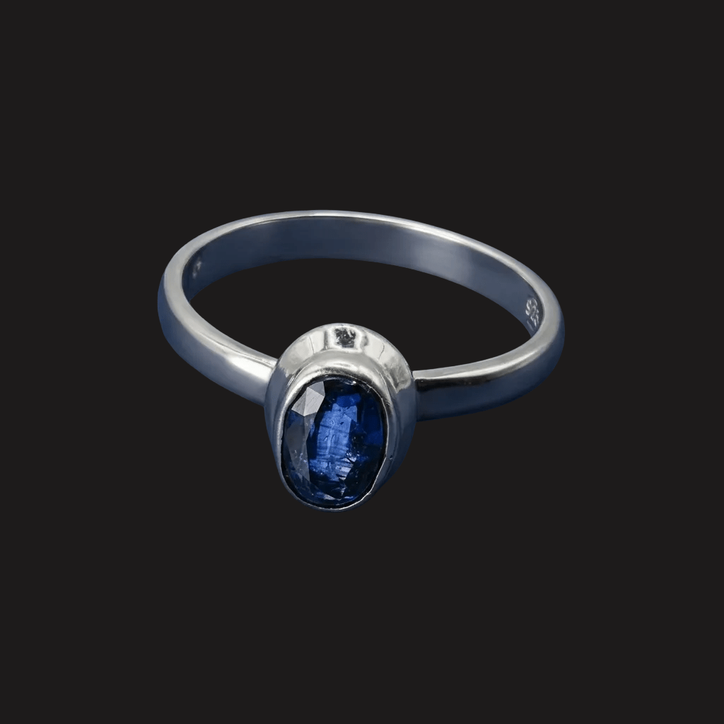 Blue Sapphire, Sterling Silver ring - Stellify Jewellery