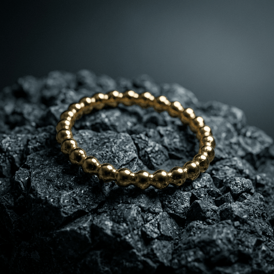 Gold ball ring - Stellify Jewellery