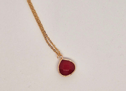 Carnelian Teardrop Necklace - Stellify
