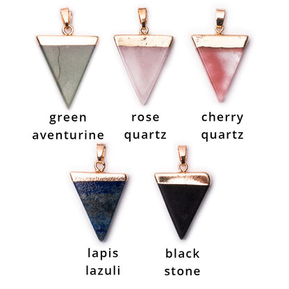 Lapis Lazuli Triangle Pendant - Stellify