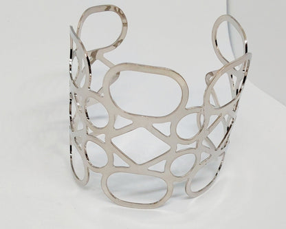 Moon Cuff Bangle Silver - Stellify