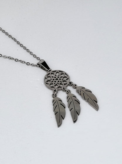 Stainless Steel Dream Catcher Necklace - Stellify