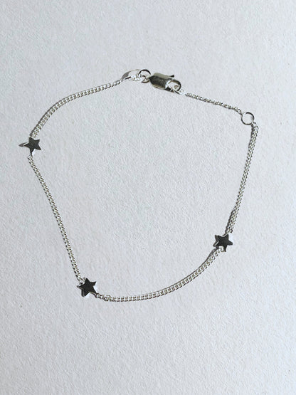 Sterling Silver Star Chain Bracelet from the Stellify Signature Collection - Stellify