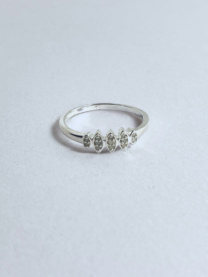 Sterling Silver White Diamond Pave Ring - Stellify