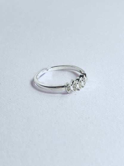 Sterling Silver White Diamond Pave Ring - Stellify